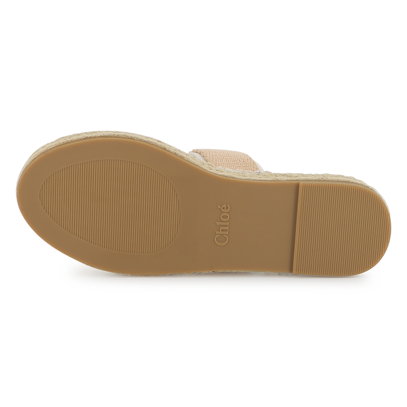 Slippers van canvas en touw CHLOE 
                    GIRL