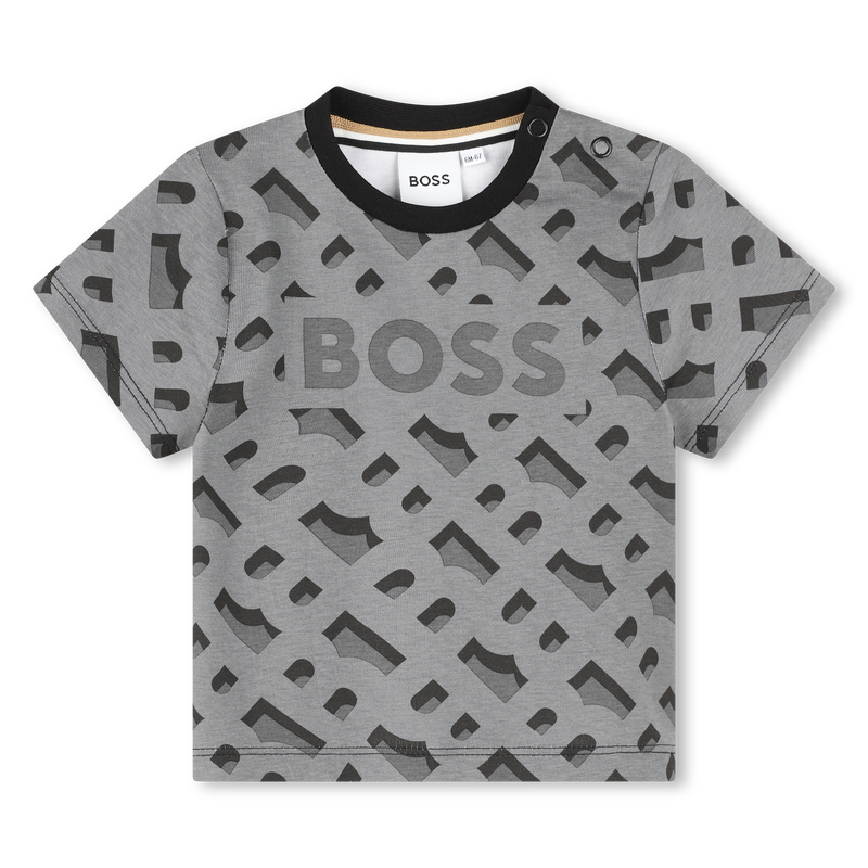 Katoenen T-shirt met print BOSS 
                    BOY