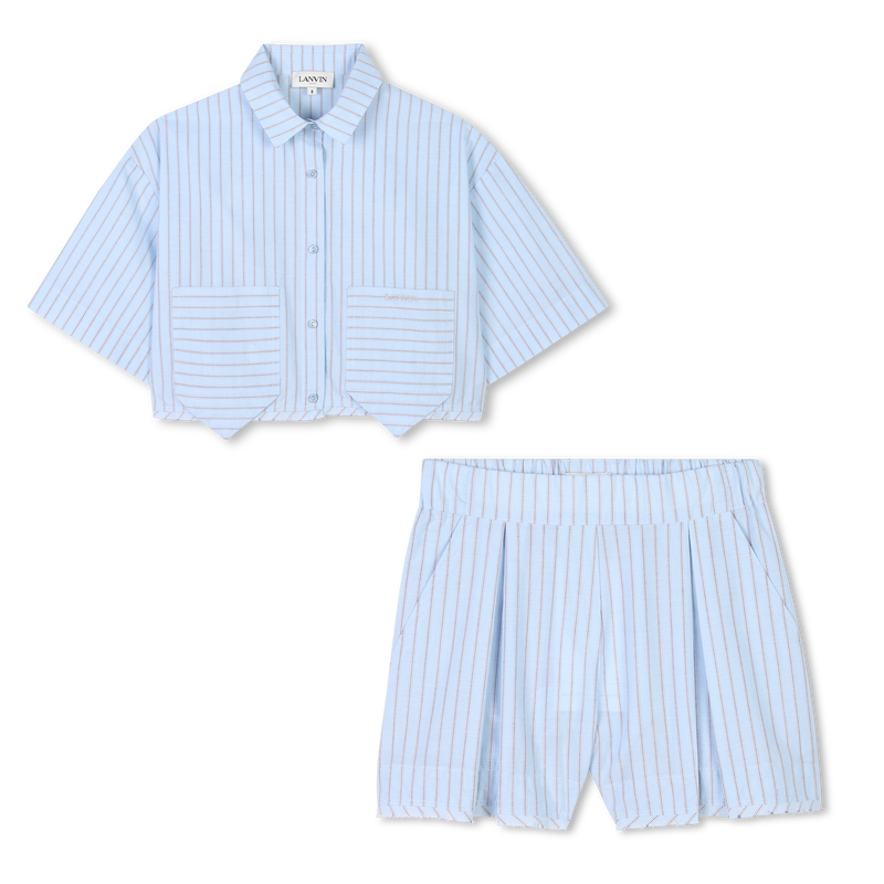 Set van overhemd en short LANVIN 
                    GIRL